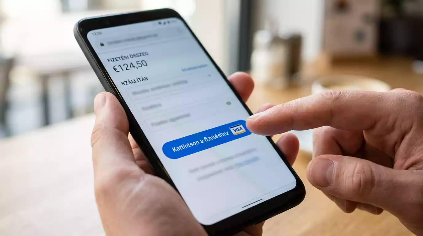 Visa Click to Pay gyorsfizetési gomb fogadási oldalon
